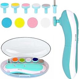 CATVIN Baby Nail Trimmer, 6 in 1 Baby Nail File Clippers Trim and Polish Nail Cutter Clippers Kit Ideal for Toes and Fingers Newborns to Adults (Blue)-image-4