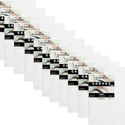 Grandink Canvases for Painting, 6x6 Inch Mini Canvas Boards, 12 Pack Small White Blank Canvas Panels, 100% Cotton Primed, Painting Art Supplies for Professionals, Painters-21