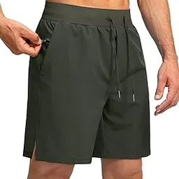 chuongkaiye Men's Summer Silk Quick Dry Running Shorts | Loose Fit Fitness & Casual Sports Pants-picture-15