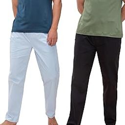 The Stretch Men's Woven Cotton Tapered Fit Pyjama Pants-image-23