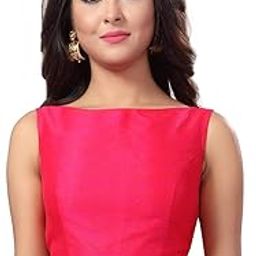 Women's Polyester Sleeveless Readymade Saree Blouse-image-99