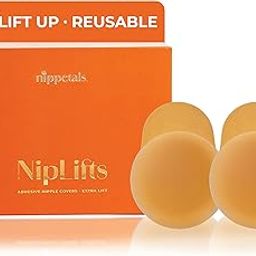 Lift-Up Reusable Breast Cups | Push-Up Silicone Nipple Pasties with 12Hr Strong Hold for Extra Lift & Support | Invisible & Waterproof Nipple Cover for Women | Nipple Pads for Women | 2 Pcs-image-50