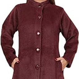 Coat For Women Winter Wear|Women Full Sleeve Hair Fabric Solid Design Coat For Women-image-23