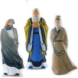 Fashion My Day 3X 1:64 2.8-3cm Characters Tiny Ancient Poet People Street Scenery Decor A-image-33