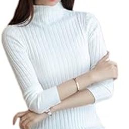 Latest Collection for Girls high Neck Casual T-Shirt for Women and Girls Plain Stylish Full Sleeve Pure Cotton Tops 003w.70-image-37