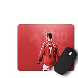 Tee Mafia Cristiano Ronaldo Cr7 Gaming Mouse Pad for Gamers | Juventus Mousepad | Football Mousepad | Anti Skid Technology Mouse Pad for Laptops and Computers -NMP-11-RONALDO-UNITED-1-20