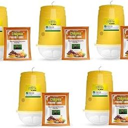 Chipku Fruit Fly Glass Trap phermone Trap for bactocera dorsalis/Insect Trap for Orchards and Fruit Crops with pheromone Lure Combo Pack of 500-17