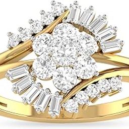 pc jeweller The Galena 18KT Yellow Gold & Diamond Rings-picture-3