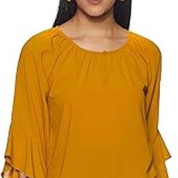 Women Regular Fit Synthetic 3/4 Sleeve Blouse-image-52