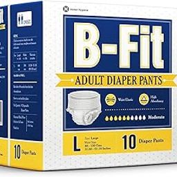 B-Fit Diapers Adult Diaper Pull Up Pants Large (10 Pcs/Pack), Size- 32-52 Inches,(Pack of 6)-image-76