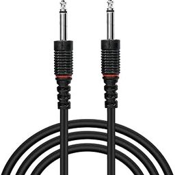 SeCro 6.35mm Jack Mono Audio Instrument Cable for Mixer, Electric Guitar, Amplifier, Speaker - 4 Meter, Black-image-73
