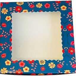 Rama Packaging Elegant Floral Brownie Box – Premium 6-Slot Treat Packaging for Gifting & Parties (Pack of 20) | Perfect for Brownies, Mithai & Desserts-image-56