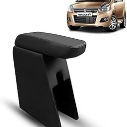 Aakirti Automotive® Wagon R Premium Finish Car Armrest with Storage Box And High Density Moulded Foam For Maruti Suzuki Wagon R (Year 2010 to 2018) All Model- Black-image-15