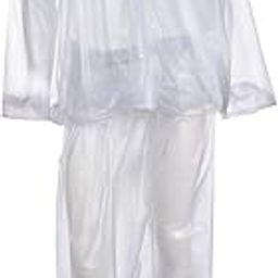 Women's Transparent Heavy PVC for Bikers |Waterproof Rainwear|Transparent Rainsuit (White Transparent)-image-76