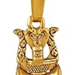 Gold Plated Lord Shiv Symbol Trishul, Shivling, Naag, Damroo, Rudraksh Locket Spiritual Pendant Men & Women-picture-46