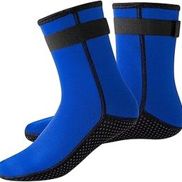CALANDIS® Diving Socks with Adjustment Strap Water Socks Flexible Men Women Swim Socks XL Blue | 1 Pair Water Socks-image-62