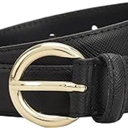 Non-Reversible Leather Belt for Women - Black-image-27