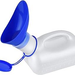 Unisex Urinal Bottle 1000ML Portable Toilet Pee Funnel with Sealed Lid for Men and Women for Emergency Urinalysis Hospital Home Camping Car and Outdoor Travel-image-66