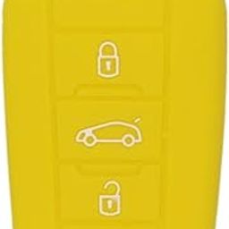 Lr Decor Bazaar Silicone Cover Fit for AUDI Folding Remote Key Fob Case Shell Yellow-image-78