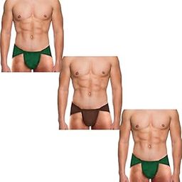 Gym Men Cotton Langot for Gym, Khusti and Physical Activities/Supporter_Green/Brown_Free Size_Pack of 3-picture-48