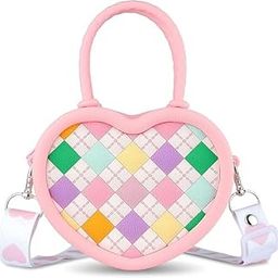 Pop Purse, Love Heart Handbag, Toddler Kids Silicone Purse, Little Girls Shoulder Bag for Girls Ages 3-12 Gift Sling Bag Heart Crossbody-image-44
