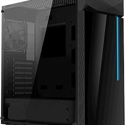 GIGABYTE C200G CASE with Tempered Side Glass Panel and Front RGB Light on Black Tempered Glass at Front Panel (133353)-16