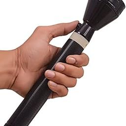KANABEE 3 Modes Invigilator LED Rechargeable High Lumens Aluminum Flashlight Torch, Black, Pack of 1 (SS-T96-900Mtr)-0