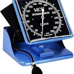 MCP Healthcare Desktop Blood Pressure Monitor Clock with Arm Cuff - Convenient Heart Rate Monitoring Solution (Blue)-8