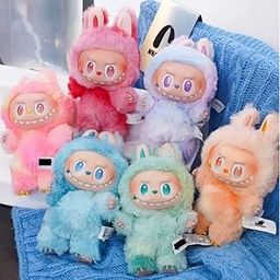 FEB Labubu Doll Random Character Action Figure Design Figures Collectible Toys Home Decorations The Monsters Big Energy Series Blind Box Cute Toy Decor Gift (Random Color - 1 Pc)-image-20