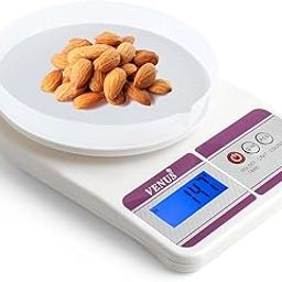 Venus Electronic Digital Kitchen Weighing Scale, Food Weight Machine For Home, Baking, Health 10 Kg With 2 Years Warranty And Battries Included, Silver-image-72
