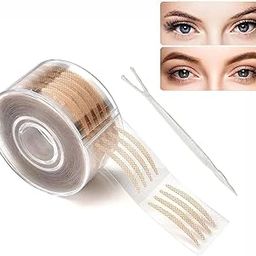 FEXONXA 600 Pairs Eyelid Tape for Double Eyelids – Invisible Waterproof Breathable Eyelid Strips with Fork Tool for Hooded, Droopy, Uneven, Mono Eyelids – Long-Lasting Eye Lift Makeup Stickers-38