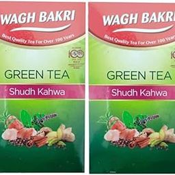 Wagh Bakri Green Tea Shudh Kahwa 25 Tea Bags | Pack Of 2-30