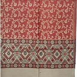 Women's Wool Blend Woven Kashmiri Shawl (vch18246, Maroon, 40"*80" Inches)-image-63