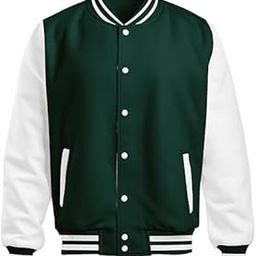 Cotton Blend Standard Full Sleeves Length Casual Varsity Jacket For Men-image-108