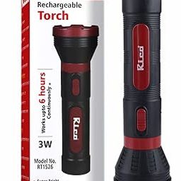 Rico Built in Charger Military Grade High Power Long Distance Torch Light Upto Upto 900 ft Long Non Stop 6 Hours Working | 3 Watt-17