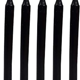 PHOBIS Spell Candle Taper Paraffin Wax Household Candle (5.5 Inch, Black) -Pack of 10-image-53