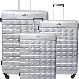 Polypropylene 4 Spinner Wheels Hard Trolley Bag Set of 3 (Small, Medium, Large) for Travel, Silver - Victor Lt,54 Cm-image-79