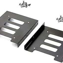 ikis - 2.5" to 3.5" SSD HDD Hard Disk Drive Holder Metal Mounting Bracket Adapter for PC (Pack of 2)-15