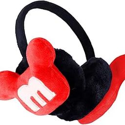 Mickey Style for Girls and Women Ear Muff Cute Winter & Outdoor Adjustable Ear Muffs Ear Warmer (Red)-(Pack of 01)-image-69