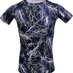 CALANDIS™ Men's Thermal Under Tights Guard Cycling Gym Sports T-Shirts S Blue | Athletic Apparel | Mens Clothing-image-19