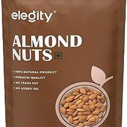 Elegity 100% Natural Plain California Almonds Pouch 500 gm | Nutritious & Delicious Badam | High in Fiber & Boost Immunity | Rich in Protein, Tasty Nuts | No Preservatives Added in Dry Fruit-image-24