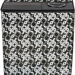 Stylista Washing Machine Cover Compatible for Whirlpool 10.5 kg semi Automatic ACE 10.5 XL Printed-27