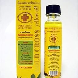 Gold Cross Thai Herbal Yellow Massage Oil (24 ml)-image-53