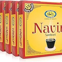 Cycle Pure Navin Sambrani Dhoop Cups for Pooja (90 pcs) | Havan Cups for Pooja, Home & Festivals | Natural Guggal/Loban Dhoop Original | Dhoop Cones | Pack of 6 (15 Cups/Pack + 1 Burner Plate/Pack)-image-99
