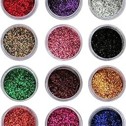 Sparkling Nail Art Glitter Sequins 12 Pieces/Box (Multicolor | a5)-31