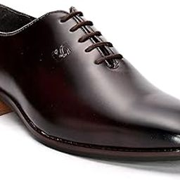 Men's Formal Shoes Leather Classic Round Toe Oxfords Lace Up Footwear Wrinkle-Free Patent Upper Cushioned Footbed with TPR Sole Lightweight and Stylish for Wedding and Party-image-41