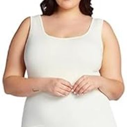 Women's Slim-Fit Cotton & Blend Tank Tops for Women Camicosle Tank Pack of 1 Solid-image-40
