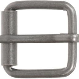 1" (25 mm) Nickel Free Single Prong Square Roller Belt Buckle, Antique Silver-55