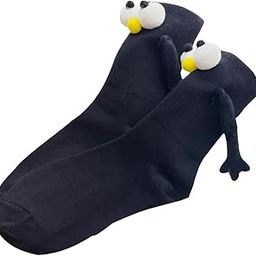 Magnetic Suction Doll Couple Socks Soft Couple Holding Hands Sock black-image-18
