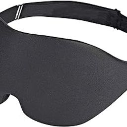 Sleeping Eye Mask Adjustable Strap 3D Contoured for Yoga Women Men Black|Health & Beauty | Health Care | Sleeping Aids | Sleep Masks-image-45